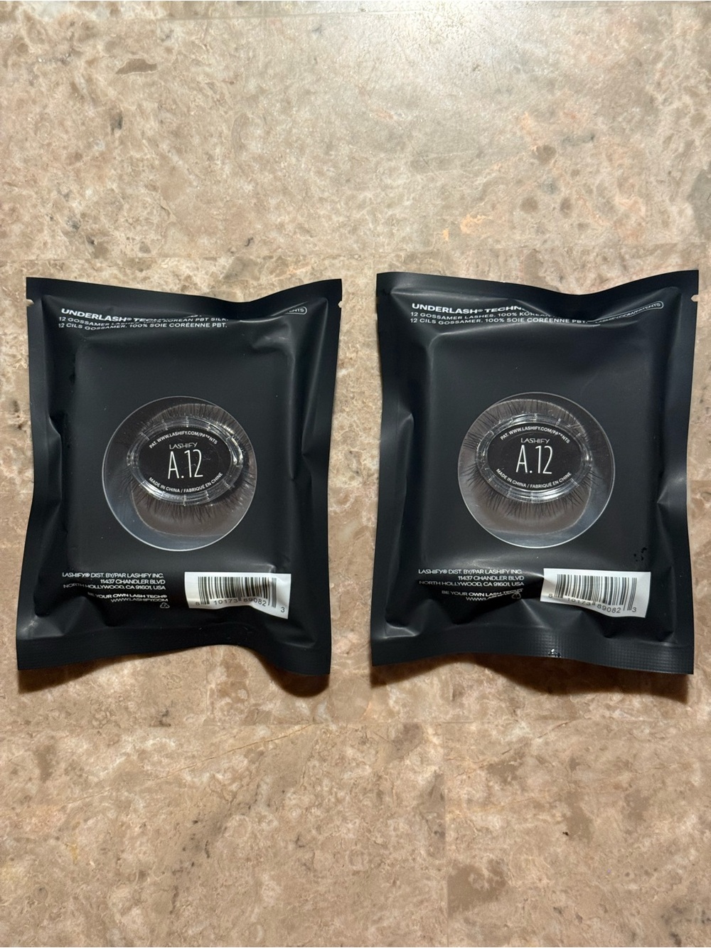 LASHIFY A.12 False Lashes - Black Pack of 2